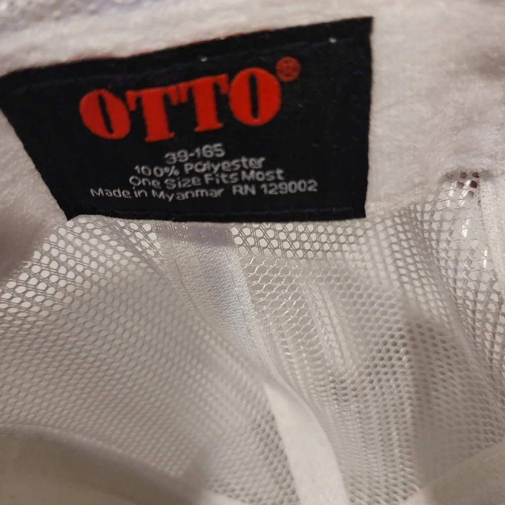 White and Orange Good Ole Rockytop Otto Liv's Thread Co Trucker Hat NWOT - Picture 3 of 5